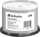Диски Verbatim DVD-R 4.7GB 16x AZO DL+ printable thermal biale Cake 50 шт (0023942437550) - зображення 1