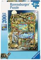 Puzzle Ravensbruger Fish And Reptile Menagerie 200 elementów (4005555008668) - obraz 1