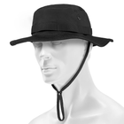 Панама Sturm Mil-Tec US GI Trilaminat Boonie Hat S Black - зображення 1