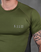 Компрессионная тактическая футболка . олива M - изображение 4