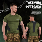 Компрессионная тактическая футболка . олива M - изображение 9