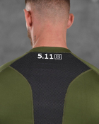 Компрессионная тактическая футболка 5.11 олива ВТ1154 2XL - изображение 6
