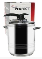 Кастрюля-скороварка Home Perfect 12 литров из нержавеющей стали с мерной шкалой серебряная (33-89-255962)