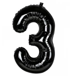 Кулька Цифра "3" (76 см) колір - чорний