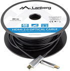 Kabel Lanberg HDMI - HDMI 40 m Black/Silver (CA-HDMI-20FB-0400-BK) - obraz 2