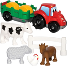 Traktor Ecoiffier Abrick z przyczepą i figurkami (3280250033486) - obraz 2