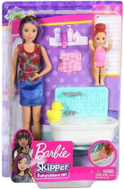 Zestaw lalek Mattel Barbie Skipper Babysitters Bath Time (0887961691276) - obraz 1