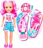 Lalka z akcesoriami Famosa Nancy Bubble Gum z kapciami dla dziewczynki 43 cm (8056379164050) - obraz 2