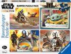 Набір пазлів Ravensburger The Mandalorian 36 х 26 см 4 х 100 елементів (4005556052400)