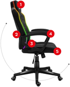 Ігрове крісло huzaro HZ-Force 2.5 RGB Mesh - зображення 8
