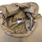 Панама Sturm Mil-Tec British Boonie Hat with Neck Flap R/S M Coyote - изображение 13