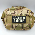 Патч / шеврон Welcome to Ukraine Laser Cut черный - изображение 3