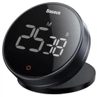 Таймер кухонний цифровий BASEUS Heyo Rotation Countdown Timer Pro із магнітним кріпленням Black (FMDS000013)