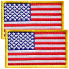 Набір шевронів 2 шт. на липучці Прапор США, вишитий патч нашивка 5х8 см - зображення 11