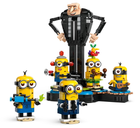 Zestaw klocków Lego Despicable Me Brick-Built Gru and Minions 839 elementów (75582) - obraz 2