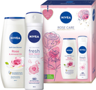 Zestaw dla kobiet Nivea Rose Care Żel pod prysznic 250 ml + Antyperspirant w sprayu 150 ml (9005800363615) - obraz 2