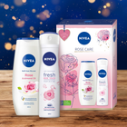 Zestaw dla kobiet Nivea Rose Care Żel pod prysznic 250 ml + Antyperspirant w sprayu 150 ml (9005800363615) - obraz 5