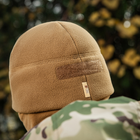 Шапка M-Tac Watch Cap Elite флис (320г/м2) с липучкой Coyote Brown L - изображение 13