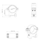 Кільця Vector Optics Сталеві 25.4 мм Weaver низькі - зображення 4