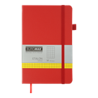 Книга записна Buromax Etalon 125*195мм 96 аркушів у клітинку обкладинка штучна шкіра Червона (BM.291160-05)