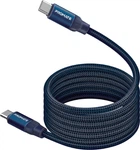 Кабель Promate Springy USB-C to USB-C 60W Power Delivery 1.2 м Blue (springy.blue)