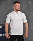 Футболка тактична xl white polo - зображення 1