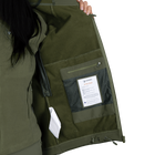 Жіноча куртка Stalker SoftShell Олива (7441), L - изображение 7
