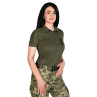 Жіноче поло Pani Army ID LT Олива (8080), L - зображення 1