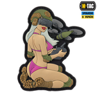 Нашивка M-Tac Tactical girl №6 PVC White/Pink/Olive V2 - зображення 1