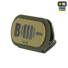 Molle M-Tac Patch группа крови B (III) - PVC Ranger Green - изображение 1