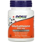 Натуральная добавка Now Foods Glutathione 500 мг Капсулы
