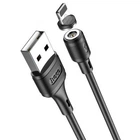 Кабель HOCO X52 Sereno magnetic charging cable for Lightning 2A 1m Black