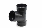 Тройник трубы RainWay 100 мм Графитовый, RAL 7024