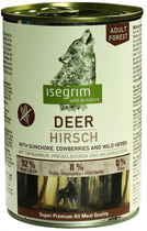 Вологий корм для собак Isegrim Adult Forest олень з топінамбуром, червоною брусницею та дикими травами 400 г (4250231540127) - зображення 1