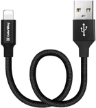 Кабель ColorWay USB - Apple Lightning 2.4A 25 cm Black (CW-CBUL048-BK) - зображення 4