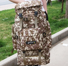 Тактический рюкзак Raged Sheep ZA3072 армейский влагоотводящый 70л походный туристический 4HG-0002 - изображение 3