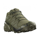 Кроссовки трекинговые, летние Salomon SPEEDCROSS 6 FORCES- олива, размер 44 - изображение 4