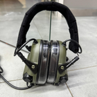 Навушники тактичні Earmor M32X MOD4, активні, з кріпленням на шолом і оголов'ям, колір Олива (M32X-FG MOD4) - зображення 4