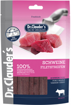 Ласощі для собак Dr.Clauder's смужки зі свинини 80 г (4014355322126) - зображення 1