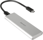 Зовнішня кишеня Lindy M.2 SATA USB-C 3.2 Gen2 Enclosure Grey (4002888433327) - зображення 4