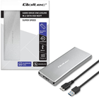 Kieszeń zewnętrzna Qoltec M.2 SSD SATA USB 3.0 2TB Grey (5901878518336) - obraz 6