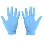 Одноразовые нитриловые перчатки "NTS STАNDАRD" L (уп. - 100шт), светло синие, APP, 09N0638 - изображение 3