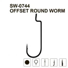 Гачки MiniMax Offset Round Worm SW-0744 # 3/0 BLN 5шт. ring