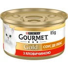 Корм Gourmet Gold в соусе де-люкс с говядиной 85 г