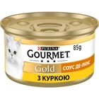 Влажный корм Purina Gourmet Gold Соус Де-Люкс с курицей 85 г