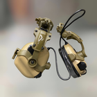 Навушники Earmor M31 з кріпленням на шолом HD-ACC-08 Койот, активні навушники з адаптером чебурашка на рейку ARC - зображення 5