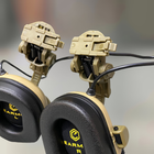 Навушники Earmor M31 з кріпленням на шолом HD-ACC-08 Койот, активні навушники з адаптером чебурашка на рейку ARC - зображення 8