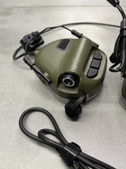 Навушники тактичні Earmor M32H, активні, з кріпленням на шолом та знімним мікрофоном, NRR 22, колір Койот - зображення 6