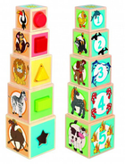 Дерев'яні кубики RS Toys Kids Activity 5 шт (8004817111586) - зображення 2