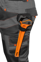 Штани робочі NEO Tools Cotton Slim 81-325 XS Сірі (5907558453126) - зображення 3